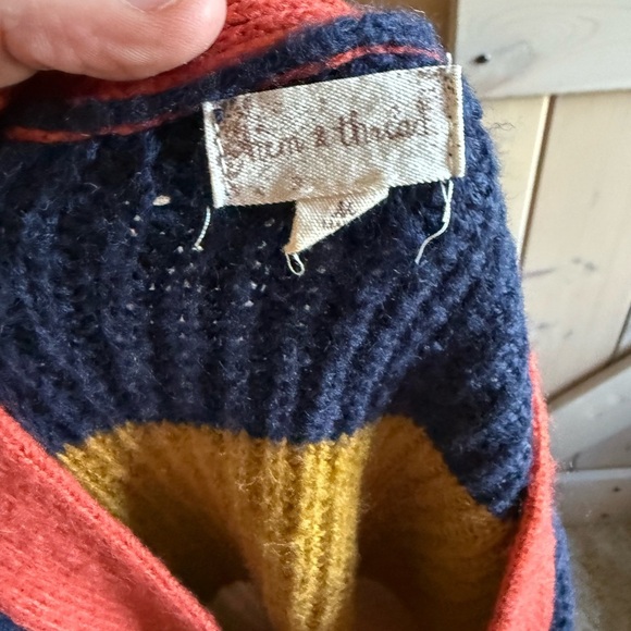 EUC Hem and Thread Colorful Striped Women's Sweater - Picture 2 of 6